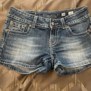 Miss Me denim shorts.
